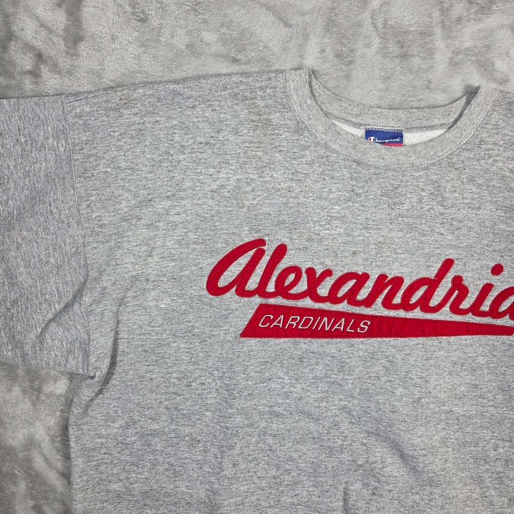Vintage Champion Alexandria Cardinals Sweatshirt Mens L Crewneck Pullover Retro - Picture 4 of 13